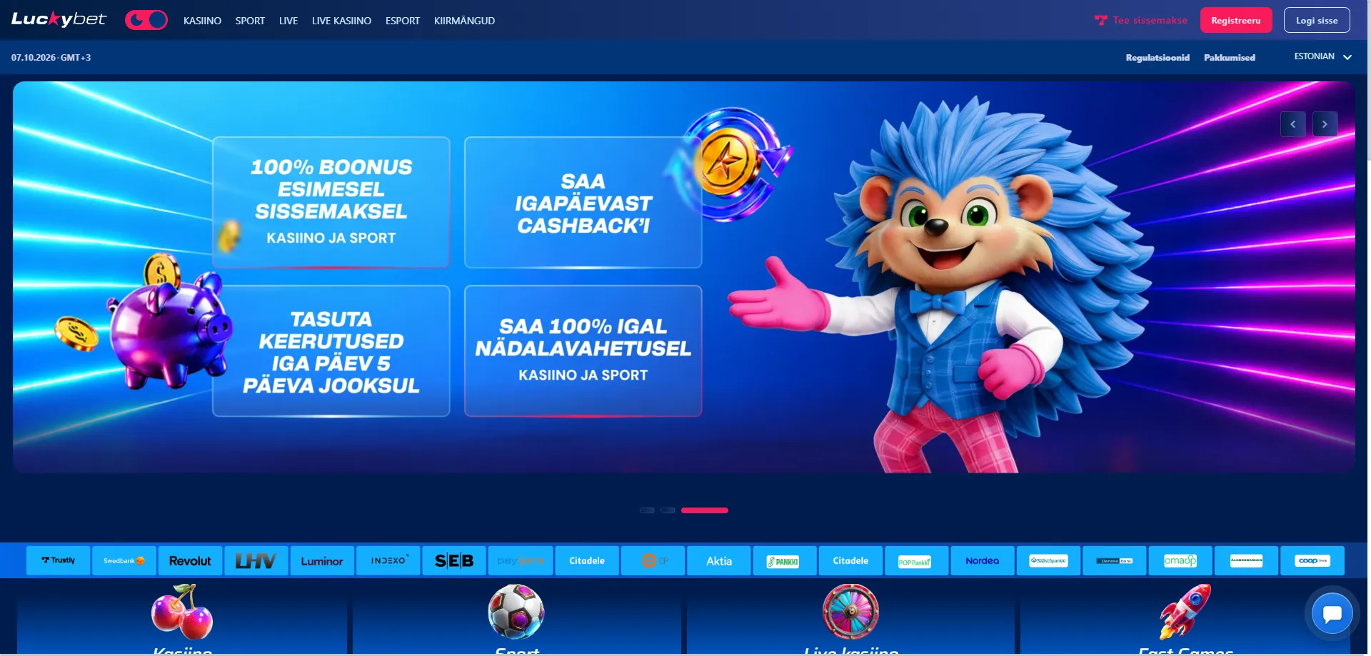 Luckybet mobiilirakendus – logi sisse Android ja iOS seadmetest